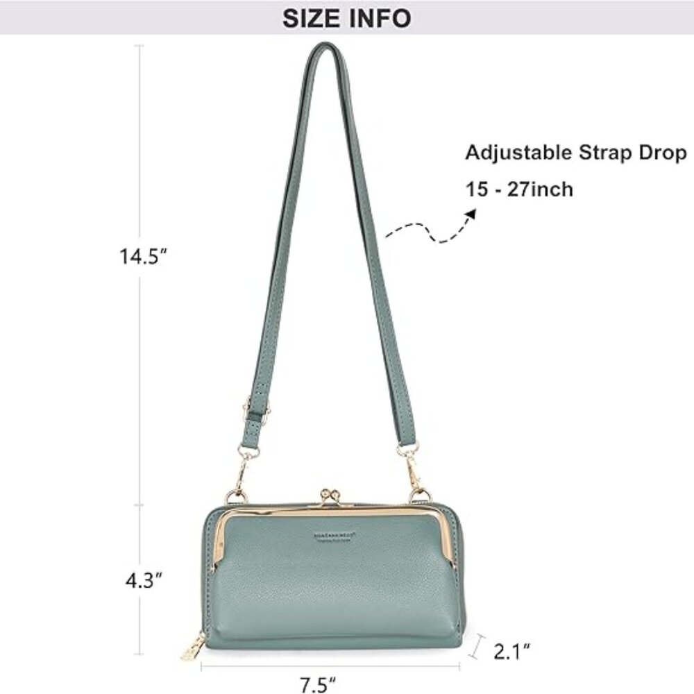 Montana West Crossbody Bag for Women Western Dark Green Purse Travel - Picture 3 of 12